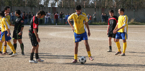 Un momento della partita